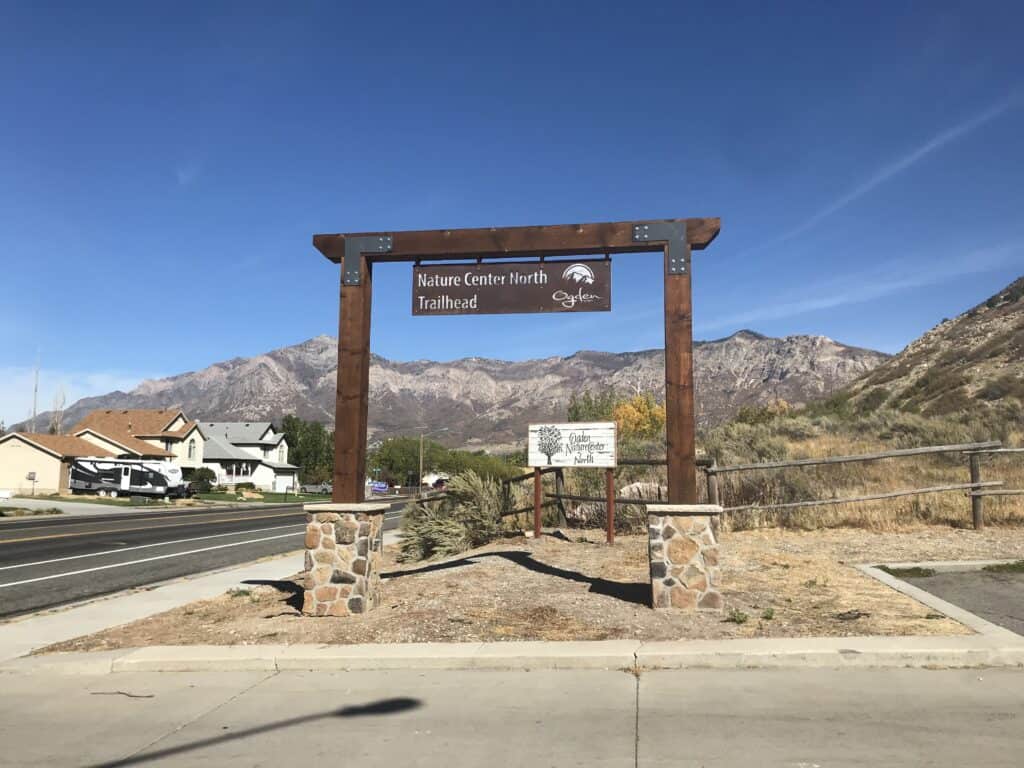 Nature Center North Trailhead Sign