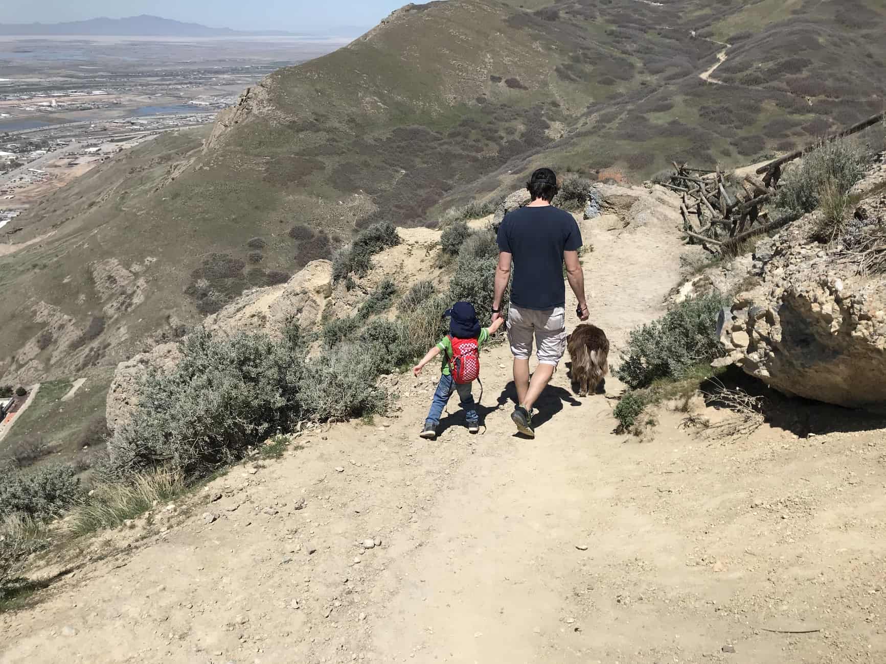 trail on Ensign peak