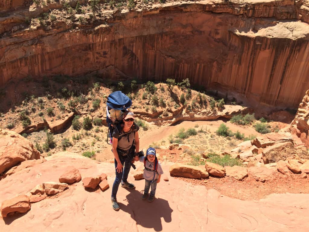 family on Cassidy Arch Trail