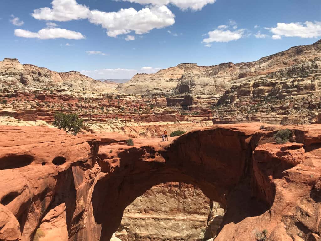 family on top of Cassidy Arch