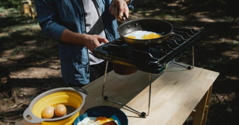 cooking while camping