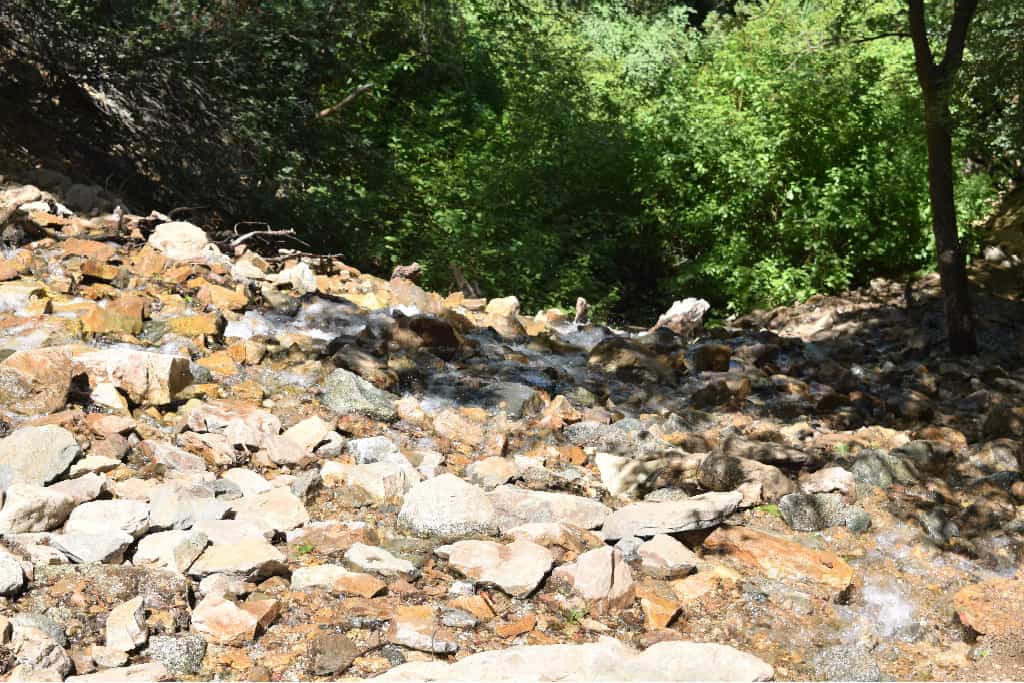 rocky portion of rocky mouth falls trail