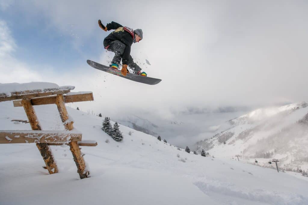 Snowcat skiing at Powder Mountain