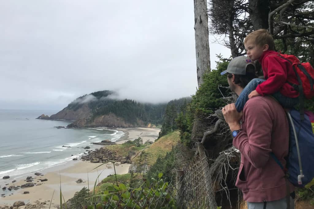 View of Indian Beach from Ecola Point to Indian Beach Trail